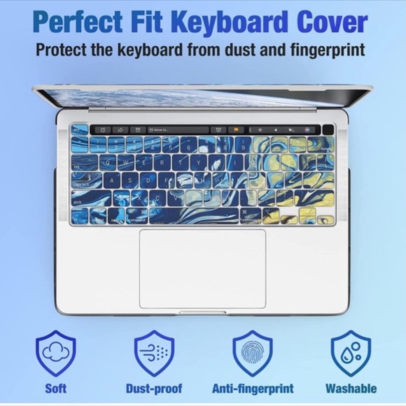 MoKo Case Compatible with MacBook Pro 13 inch 2022 2021 2020 Bundle - Picture 8 of 9